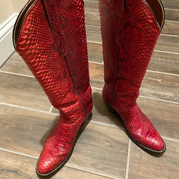 Real snake skin vintage boots - Picture 3 of 4